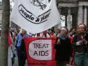 People & Planet students campaigning on AIDS